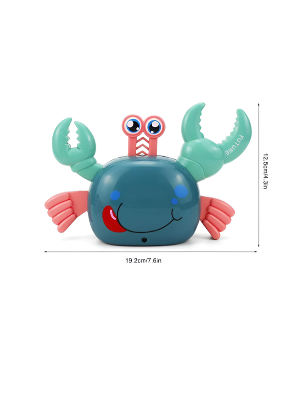 Musical Walking Crab Baby Toy – Interactive Tummy Time Crawling Toy with LED Lights & Music LMI11174.