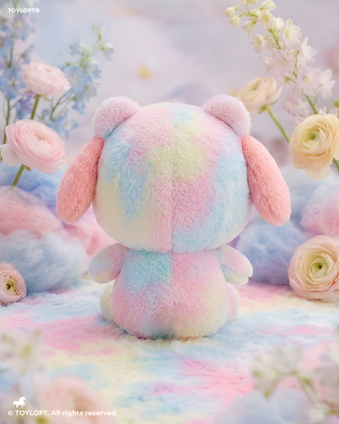 My Melody 10" Tie-Dye Bear Costume Plush – Sanrio Kawaii Soft Toy Collection ST11480.