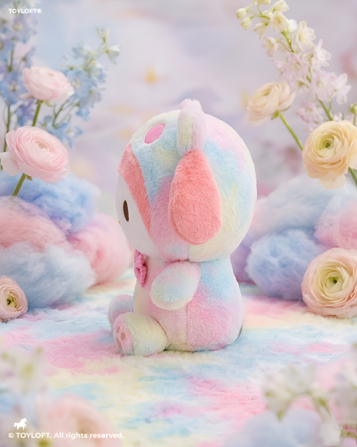My Melody 10" Tie-Dye Bear Costume Plush – Sanrio Kawaii Soft Toy Collection ST11480.