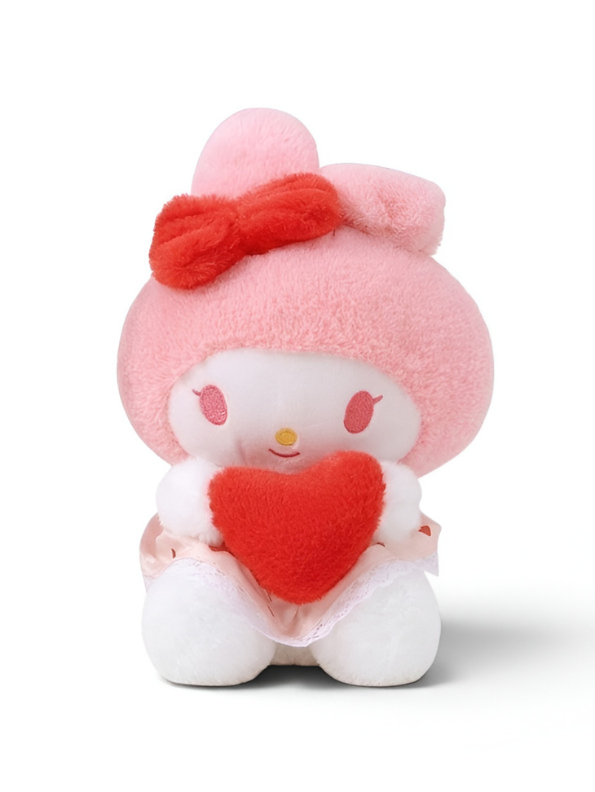 My Melody Plush Toy with Heart - Adorable 8-Inch Soft Collectible Gift for Kids ST11451