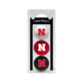 Nebraska Cornhuskers 3 Pack of Golf Balls-0