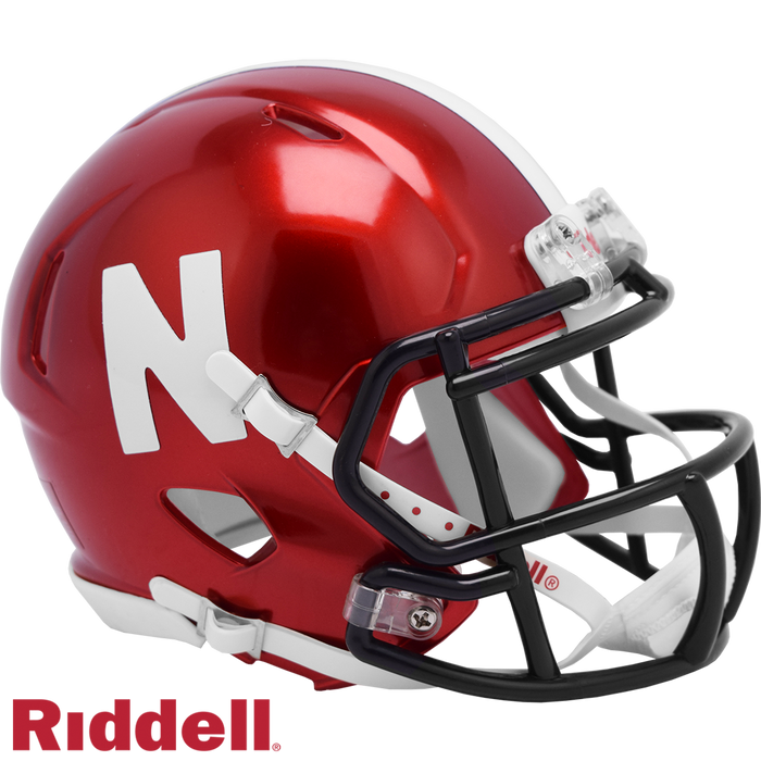 Nebraska Cornhuskers Helmet Riddell Replica Mini Speed Style FLASH Alternate-0