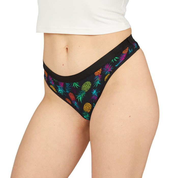 Neon Upside-Down Pineapple Thong