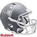 New England Patriots Helmet Riddell Replica Full Size Speed Style Slate Alternate-0