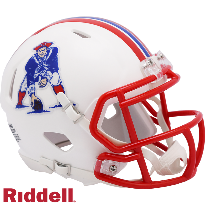 New England Patriots Helmet Riddell Replica Mini Speed Style 1990-1992 T/B-0