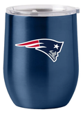 New England Patriots Travel Tumbler 16oz Stainless Steel Curved-0