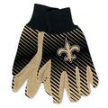 New Orleans Saints Two Tone Adult Size Gloves-0
