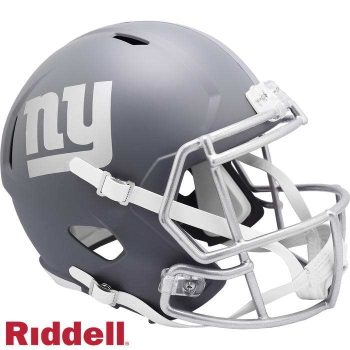 New York Giants Helmet Riddell Replica Full Size Speed Style Slate Alternate-0