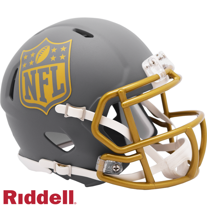 NFL Shield Helmet Riddell Replica Mini Speed Style Slate Alternate-0