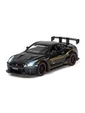 Nissan GT-R R35 Diecast Model Car 1:24 Scale with Smoke Effect Black LMI16818.