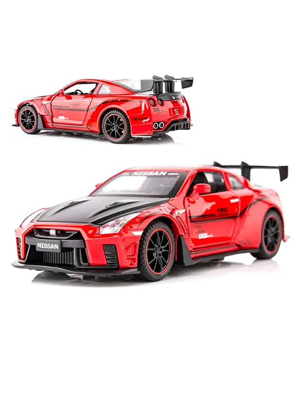 Nissan GT-R R35 Diecast Model Car 1:24 Scale with Smoke Effect LMI16818.