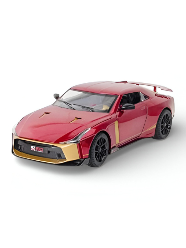 Nissan GT-R50 by Italdesign Diecast Model Car - 1/24 Scale Special Edition - Collectible Toy Car with Pull-Back Action, Lights, and Sound - Perfect Gift for Car Enthusiasts - Free Car Inside - LMI15124