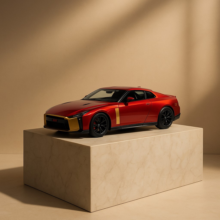 Nissan GT-R50 by Italdesign Diecast Model Car - 1/24 Scale Special Edition - Collectible Toy Car with Pull-Back Action, Lights, and Sound - Perfect Gift for Car Enthusiasts - Free Car Inside - LMI15124