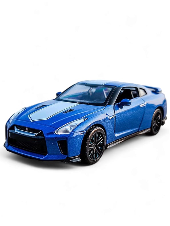 Nissan GTR R35 Metal Model Diecast Car - Blue Scale 1:32 (T-M-15) - Toyloft