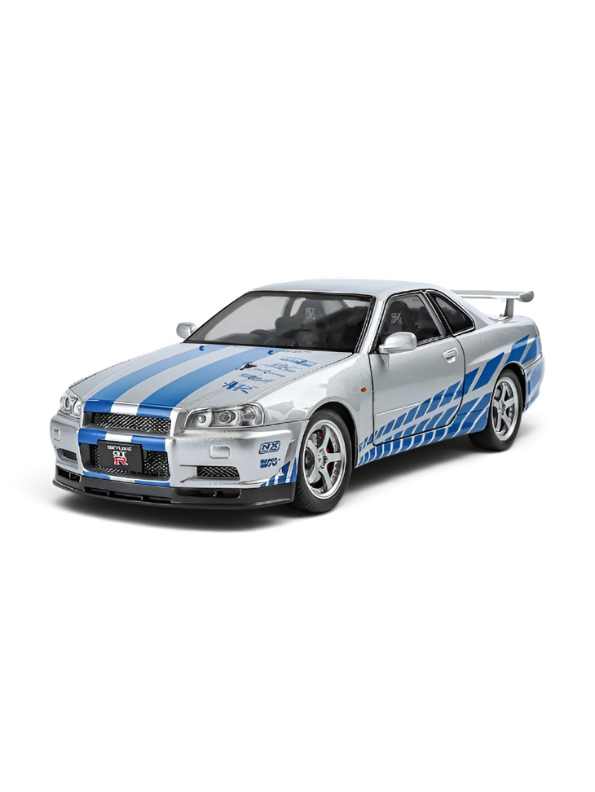 Nissan Skyline GT-R R34 1:18 Diecast Collectible Car Model – Realistic Metal Replica TV5938