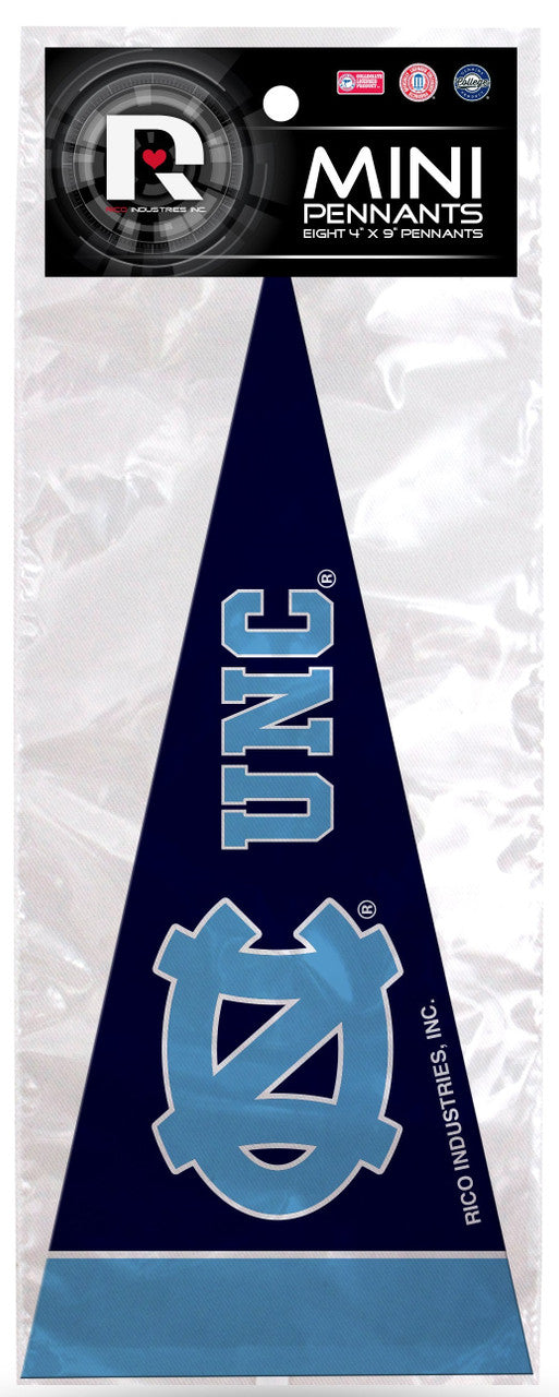 North Carolina Tar Heels Pennant Set Mini 8 Piece-0