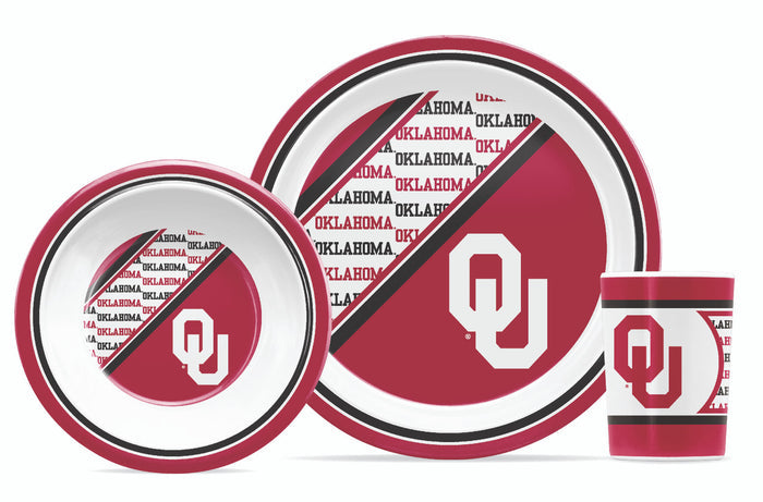Oklahoma Sooners Dinner Set Child 5 Piece CO-0