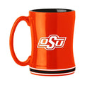 Oklahoma State Cowboys Coffee Mug 14oz Sculpted Relief Team Color-0