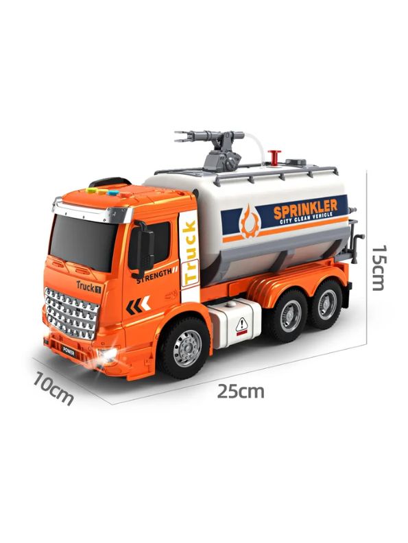 Orange - Water Tanker Carrier – Durable, Push & Go Vehicle Toy for Boys & Girls NX15049.