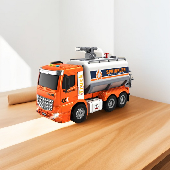 Orange - Water Tanker Carrier – Durable, Push & Go Vehicle Toy for Boys & Girls NX15049.