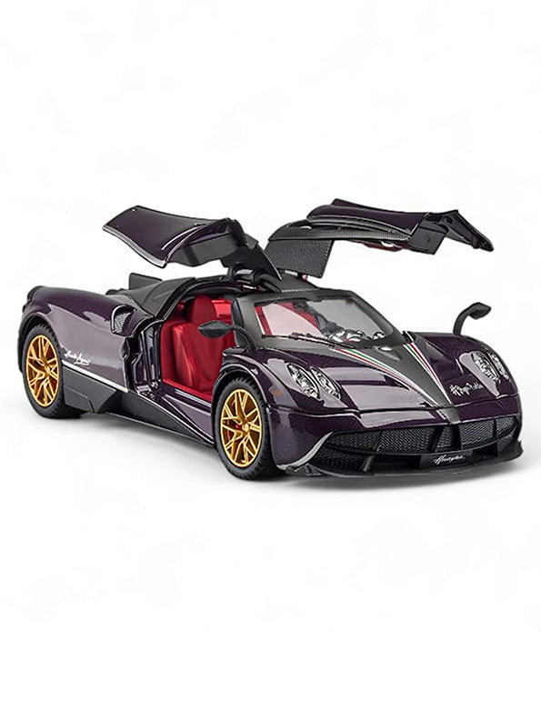 Pagani Huayra Racing Car Meta Model Diecast Scale 1:24 - Royal Purple - Toyloft
