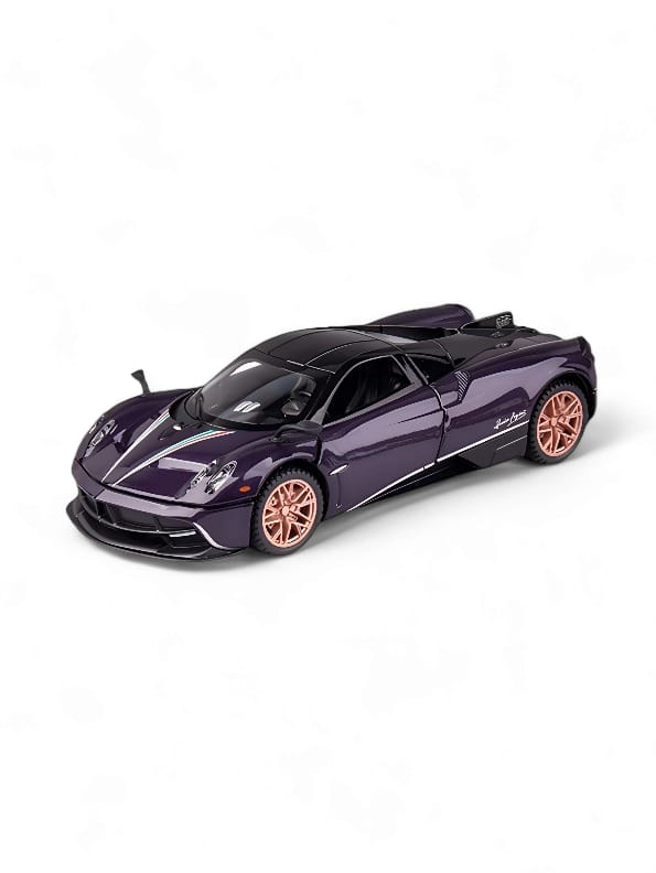 Pagani Huayra Racing Car Meta Model Diecast Scale 1:24 - Royal Purple - Toyloft