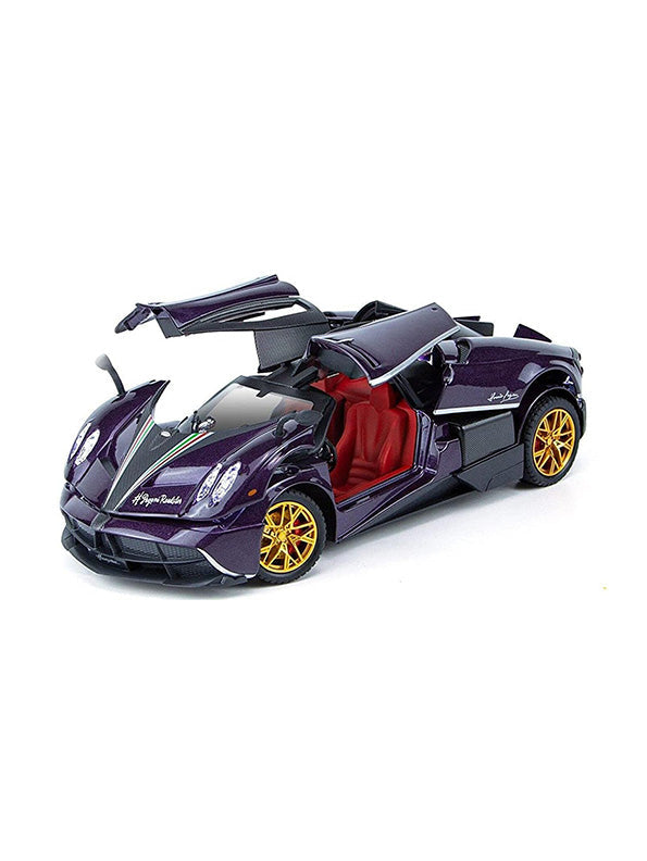 Pagani Huayra Racing Car Meta Model Diecast Scale 1:24 - Royal Purple - Toyloft