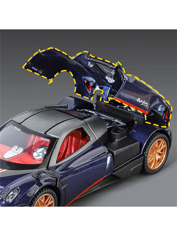 Pagani Model 1:32 Scale Diecast Car - Blue Metal Collectible | TV-N-24 - Toyloft