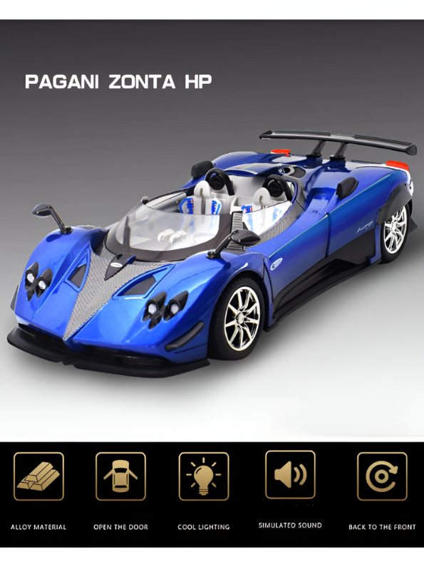 Pagani Zonda HP Diecast Car – High-Quality Scale Model Collectible Car Scale 1:24 - Free Car Inside - LMI16328.