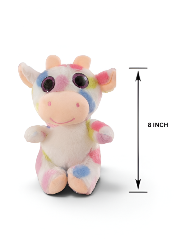 Pastel Rainbow Spotted Plushie 8-Inch – Soft Huggable Stuffed Animal Gift for Toddlers ST14761