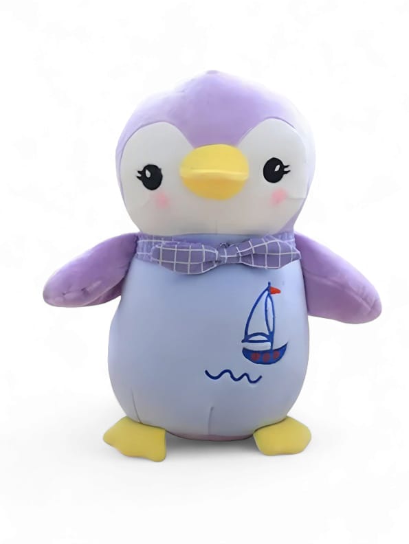 Penguin Soft Toy For Kids - Purple (MS-M-3) - Toyloft
