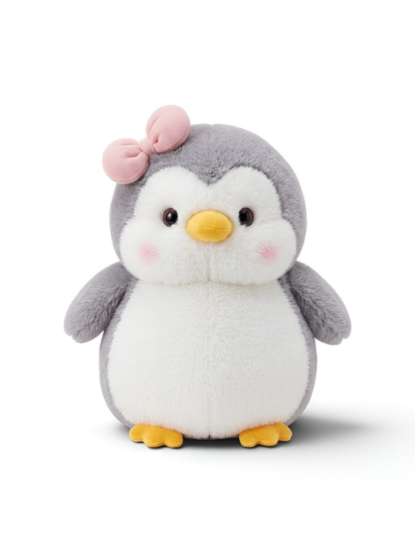 Penguin Toy with Bow & Backpack – CozyPal 8-Inch Plush Ultra-Soft Stuffed Animal for Toddlers and Kids ST16672