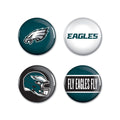 Philadelphia Eagles Buttons 4 Pack-0