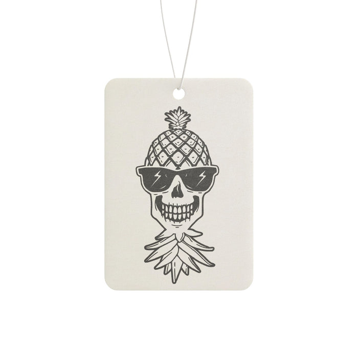 Pineapple Skull Car Air Freshener - Funky Scented Hanging Decor