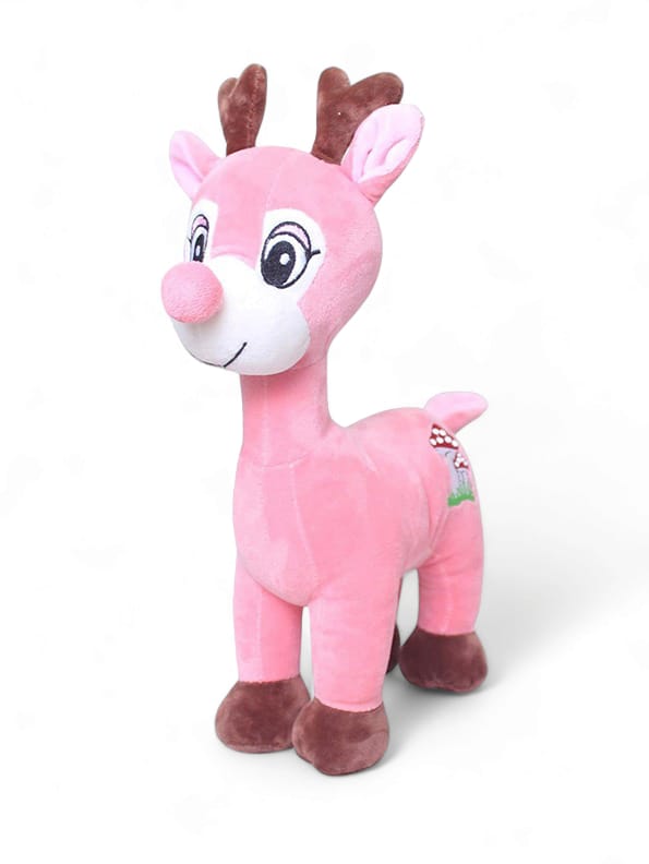 Pink - Deer Stuffed Toy For Kids - 40 CM (MS-May-4) - Toyloft