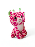 Pink - Glitter-Eyed Giraffe Plush Toy - 7 Inch Stuffed Soft Toy Animal for Kids ST11913