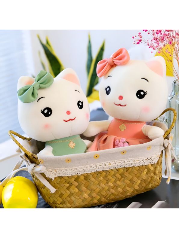 Pink - Soft and Cuddly Plush Kitty – Premium Stuffed Toy for Boys and Girls | 10 inches - MS14503.