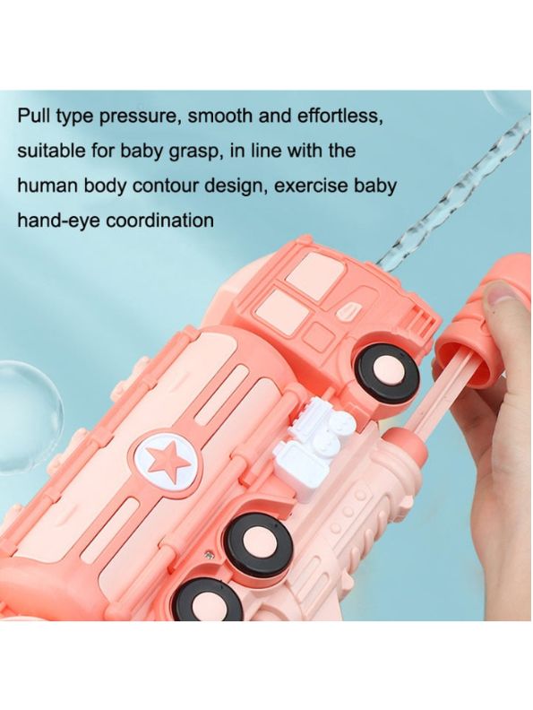 Pink - Train Model High-Pressure Water Gun - Holi & Summer Toy for Kids, Boys & Girls LMI11867.