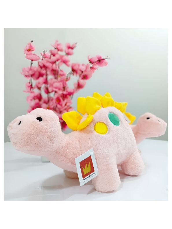 Pink - Tyra Dragon - Premium Ultra-Soft Stuffed Plush Toy for Kids and Elegant Home Décor | 10 inches - MS14505.