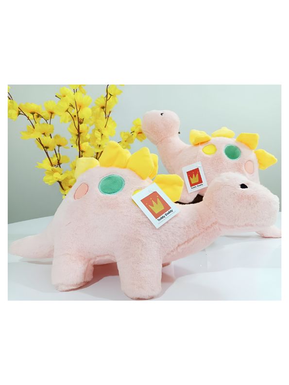 Pink - Tyra Dragon - Premium Ultra-Soft Stuffed Plush Toy for Kids and Elegant Home Décor | 10 inches - MS14505.