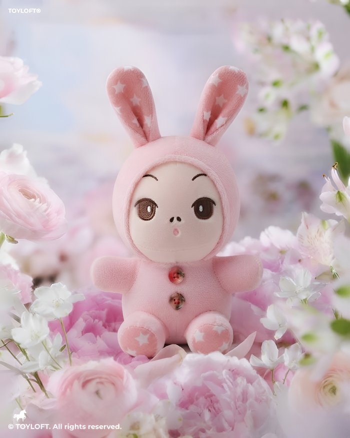 Pink Bunny Plushie | 7-Inch Stuffed Toy in Rabbit Costume Soft Toy ST11910