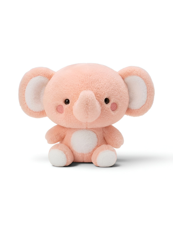 Pink Elephant Plush Stuffed Animal – 8-Inch Cute Soft Baby Elephant Toy for Infants Toddlers ST14123