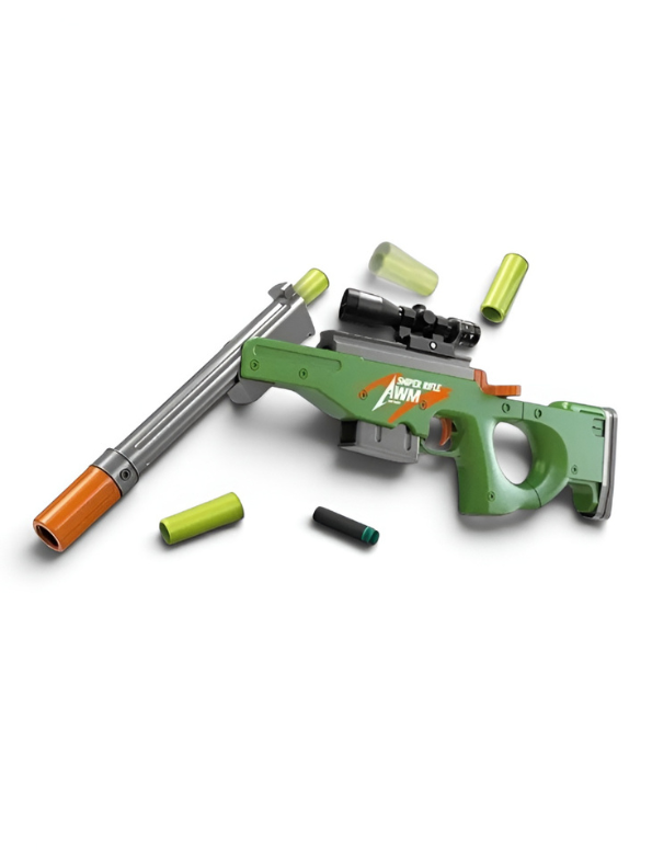 Pioneer AWM Toy Sniper Rifle – Bolt Action Foam Dart Gun NX16739.