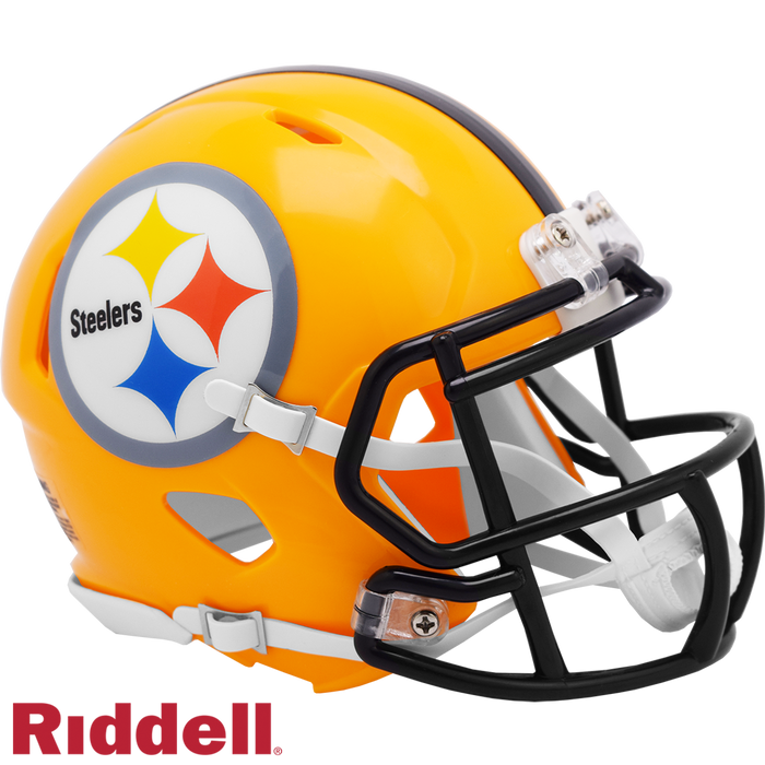 Pittsburgh Steelers Helmet Riddell Replica Mini Speed Style 2007 Gold T/B-0