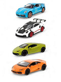 Porsche x Lamborghini Diecast Cars | Pack Of 4 (J-P-4) - Toyloft