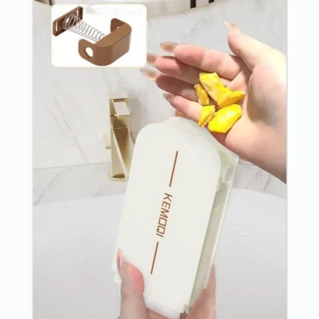 Portable Scrubbing Soap Dispenser Roller Box (Assorted Color)