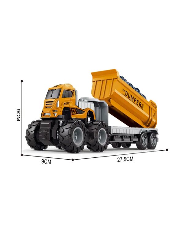 PowerDumper - Durable Pull Back Construction Vehicle Toy for Boys & Girls LMI12112.