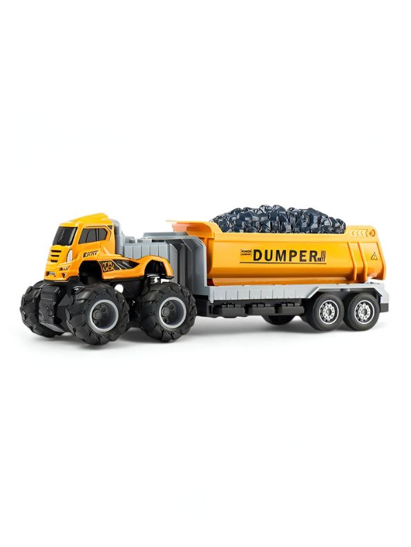 PowerDumper - Durable Pull Back Construction Vehicle Toy for Boys & Girls LMI12112.