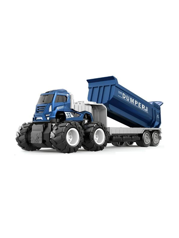 PowerDumper - Durable Pull Back Construction Vehicle Toy for Boys & Girls LMI12112.