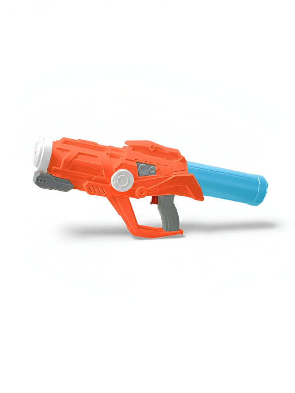 PowerGat – 750ml High-Capacity Gatling Water Blaster | Rapid Fire Holi Pichkari Orange LMI14389.